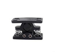 EXTRWORY Doble rollo atrapar con resorte para puerta cargada de bloqueo, bloqueo de puerta, con cierre de resorte y doble rodillo para caravanas, barcos y más (negro)