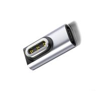 EXTRWORY Estación de carga magnética USB C para gafas Rokid AI Adaptador de aleación de aluminio Salida de 500 mA Diseño compacto Negro Plata Viaje a casa (Plata)