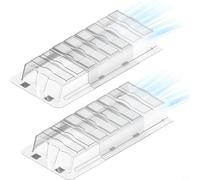 EXTRWORY Extensor magnético de ventilación de suelo para flujo de aire debajo del sofá cama, redirige el registro HVAC de 10 a 12 pulgadas, deflector de plástico ajustable de 9 a 17 pulgadas para