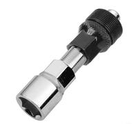 EXTRWORY Extractor de bielas para bicicleta de montaña de carretera, eje central, extractor de ruedas, acero al carbono, color negro plateado, para reparación de ciclistas