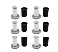 EXTRWORY Filtro lavable de repuesto para aspiradora Deerma DX700 DX700S, accesorio de esponja de espuma de alta eficiencia para limpieza profunda del piso del hogar, color blanco (paquete de 6)