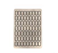 EXTRWORY Herramienta generadora de contraseñas mecánica en caja de acero inoxidable con placas de letras personalizadas para gestión manual de seguridad plateada, 105 x 70 mm para usuarios de negocios