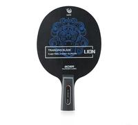 EXTRWORY Hoja de tenis de mesa de fibra de carbono y grupo Aryl con mango largo y agarre horizontal, bate para jugadores profesionales, competencia en interiores (corta)