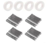 EXTRWORY Juego de anillos de cepillo de escalada para limpiador de piscina para modelos TRITON Plus DX5 M400, piezas de repuesto PVA para limpieza de paredes de material TPU (8 piezas)