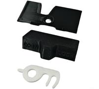 EXTRWORY Juego de cerradura de puerta de repuesto para refrigerador Dometic RV con gancho y placa, kit gris resistente a la intemperie para seguridad de viaje de caravana (negro)