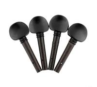 EXTRWORY Juego de clavijas de afinación de violín de madera, para violines acústicos de 4/4 3/4 1/2 1/4 1/8, tamaño negro (4/4)