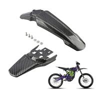 EXTRWORY Juego de guardabarros delantero y trasero para Surron para Light Bee Electric Dirt Bike Mudguard Panel negro (negro)