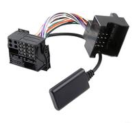 EXTRWORY Kit de audio inalámbrico, para Ford 5000C 6000CD para radios SONY incluyendo auriculares con cable y micrófono compatible con Focus MK2 Fiesta MK6 para MONDEO MK3 MK4 C-Max Fusion Negro (A)