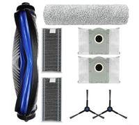 EXTRWORY Kit de bolsa de filtro de cepillo lateral principal para Ecovacs para DEEBOT X8 Pro Robot Aspirador Nylon Plástico Accesorios de limpieza Piso