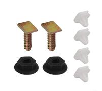 EXTRWORY Kit de cierre de arco de rueda delantera de plástico blanco con tornillos y tuercas, para Opel Corsa C, 8 piezas de fijación de carrocería automática