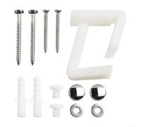 EXTRWORY Kit de fijación de inodoro en ángulo con tornillos, tuercas y cubiertas para WC Pan Bidé para lavabo de pedestal SEMI, montaje seguro, hardware de acero inoxidable, renovación de baño