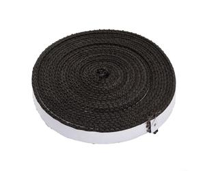 EXTRWORY Kit de juntas de parrilla de alta temperatura, cinta de sellado de lana de fibra autoadhesiva de 15 pies para reparación de tapa de caja de combustión, barbacoa y cocina