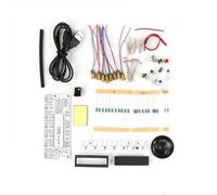 EXTRWORY Kit de soldadura de teclado electrónico de bricolaje, reproductor de escala con componentes receptores emisores, voltaje de funcionamiento de 5 V, para aficionados a dominar las habilidades