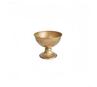 EXTRWORY Maceta alta de hierro dorado elegante diseño europeo para el hogar, restaurante, decoración de boda, 13 x 185 x 165 cm (pequeño: 10 x 15,5 x 12 cm)