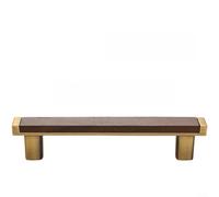 EXTRWORY Manijas de gabinete de madera de nogal vintage, tiradores de cajón de cobre de bronce antiguo para muebles de cocina, herrajes de aleación de zinc retro 126 cm (J)