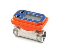 EXTRWORY Medidor de flujo de agua industrial del acero inoxidable del medidor de flujo de Digitaces, para los usos portátiles alimentados por batería