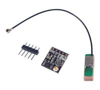EXTRWORY Módulo de navegación GPS BDS de modo dual ATGM336H Receptor de alta sensibilidad con pin de antena, para seguimiento de satélite, fijación rápida, negro 131x157mm, para aficionados (B)