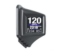 EXTRWORY OBD2 GPS HUD Head Up Display Car Computer con 8 interfaces para montaje en pilar A o salpicadero, datos de voltaje RPM en tiempo real para desplazamientos diarios, plástico y metal