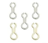 EXTRWORY Ojales de plomo de pesca, guías de tornillo de latón, líderes de alambre para carpas de lubina, agua dulce, aparejos de agua salada, amarillo, plata, tamaños mixtos (amarillo M)
