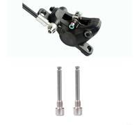 EXTRWORY Paquete de 2 pernos de freno de disco de bicicleta Insertos de tornillo de aleación para SRAM MTB Road Cycling Piezas de repuesto Negro Plata Oro (Plata)