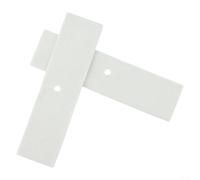 EXTRWORY Paquete de 2 sellos de tapa de limpieza de fibra C-Eramic, para Rika, para Leda, para Rio, para Premio, para Visio, para estufas Umbra, color blanco, 185 x 48 x 5 mm