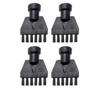 EXTRWORY Paquete de 4 cepillos limpiadores a vapor, para Karcher para la serie SC, cabeza de latón, repuesto negro, compacto, ligero, para cocina, baño, hogar (1)