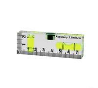 EXTRWORY Para MINI para nivel de espíritu de 75 mm con burbuja verde, indicador de ángulo acrílico transparente para medición de 90 °/180 °, herramienta portátil para el hogar, bricolaje, carpintería