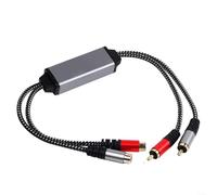 EXTRWORY Para RCA Audio Cancelación de Ruido Aislador Transformador, forSignal Fuentes Y Acondicionamiento Plata