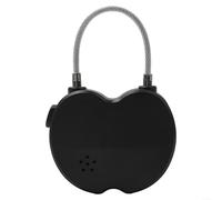 EXTRWORY Para Smart For Time Lock Pantalla LCD Temporizador electrónico Candado con batería recargable USB para equipaje de seguridad de viaje (negro)