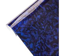EXTRWORY Película de vinilo de fibra de carbono Ged 150 para x 30 cm, tecnología de canal de aire autoadhesiva, para modificación interior del automóvil (azul)