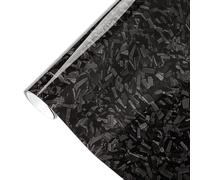 EXTRWORY Película de vinilo de fibra de carbono Ged, 150 para x 30 cm, tecnología de canal de aire autoadhesiva, para modificación interior del automóvil (negro)