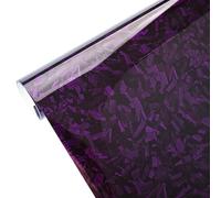EXTRWORY Película de vinilo de fibra de carbono Ged de 150 para x 30 cm, tecnología de canal de aire autoadhesiva, para modificación interior del automóvil (morado)