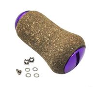 EXTRWORY Pomo de potencia de pesca para Daiwa para Stella para Stradic Fishing Reel Handle Knob Reemplazo de goma de corcho Grip Baitcasting y modelos de giro negro (morado)
