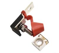 EXTRWORY Portafusibles de batería de 58 V 300 A CC, caja de disyuntor de circuito ABS de acero inoxidable M8 terminales para vehículos de nueva energía RV protección de barcos marinos (100 A)