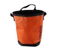 EXTRWORY Portaherramientas de escalada con anillos de correa lateral y cajón de cuerda en forma de torre, bolsa de tiza para escalada, cubo negro, bolsas de tiza de magnesio (naranja)
