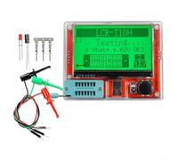 EXTRWORY Probador de transistores LCR T10H con pantalla gráfica grande, ID de pin automático para diodo MOS de condensador de resistencia, decodificación infrarroja, herramienta portátil para