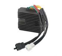 EXTRWORY Regulador rectificador de voltaje de 12 V para Ducati 1098 1198 749 848 con aletas de disipador de calor de plástico y metal negro para carreras de conducción en la calle 2007-2011