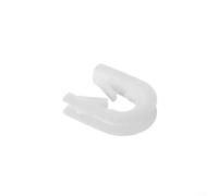 EXTRWORY Rodamiento para Bosch para Siemens para rodillo de tensión de bisagra de arbusto, 00165296 165296, blanco, 25 x 20 x 5 mm, pieza de plástico