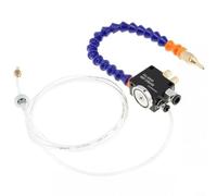EXTRWORY Sistema de pulverización de lubricación de refrigerante de niebla de 30 cm, con base magnética y tubo completamente sellado para máquinas herramientas CNC Lubricación refrigerante de niebla