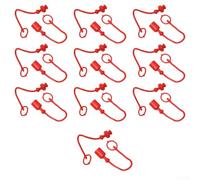 EXTRWORY Tapón antipolvo para manguera hidráulica de mapa de abastecimiento, tapa antipolvo macho ISO-A y cubiertas hembra, desconexiones rápidas, acoplador de aire, puertos, accesorios