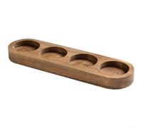EXTRWORY Tarro de almacenamiento de granos de café de madera de acacia con válvula de desgasificación unidireccional, recipiente de vidrio hermético para granos de té, organizador de cocina (B)