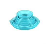 EXTRWORY Tazón de cebo plegable para pesca, contenedor de plástico plegable portátil para manejo de cebo de superficie, almacenamiento compacto para caja de aparejos (33 cm)
