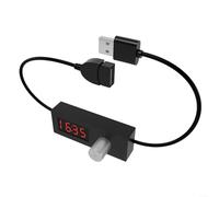 EXTRWORY Temporizador USB de cuenta regresiva ajustable de 24 horas con pantalla digital e interruptor de apagado automático para acuarios