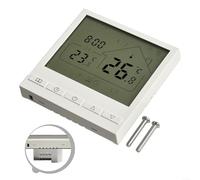 EXTRWORY Termostato inteligente programable para calefacción por suelo radiante, WiFi habilitado, 16 A, control digital de temperatura, blanco (16 A)