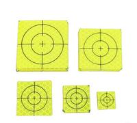 EXTRWORY Total Station Reflective Aiming Target Sticker Set para aplicaciones de topografía y medición (B)