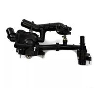 EXTRWORY Tubos de refrigerante y termostato, para,Ford Fiesta Focus C-Max 10L Motor H6BG-8575-AA H6BG-8575BA Negro ABS Auto Reparación Componente