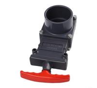 EXTRWORY Válvula de cierre de alcantarillado RV con tapa a prueba de fugas, para gestión de mangueras de drenaje de aguas residuales, plástico negro DN25 DN32 DN40 DN50, para viajes por carretera (32