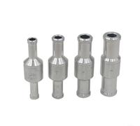 EXTRWORY Válvula de retención de aleación de aluminio 6/8/10/12 mm sin retorno para una vía para línea de combustible de agua diésel 0.2-6 bar Reparación de fontanería de coche de goma