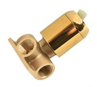 EXTRWORY Válvula mezcladora manual montada en la pared redonda oculta de 1/2 pulgada Válvula mezcladora de agua fría y caliente Válvula mezcladora termostática Válvulas de grifo (dorado)