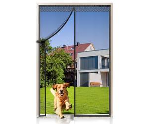 EXTSUD Mosquitera Puerta Magnética, 100x200cm Cortina Mosquitera para Puertas, Protección contra Insectos para Puerta de Balcón, Sala de Estar, Puerta de Patio, Negro
